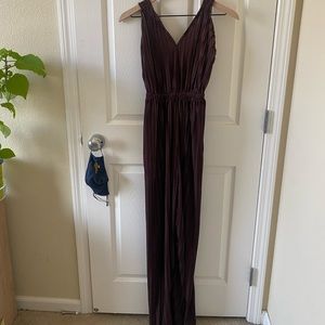 Brown Velvet Zig Zag Romper